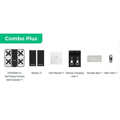 13. HoverAir X1 Drohne - Combo Plus Einzelhandel - Schwarz