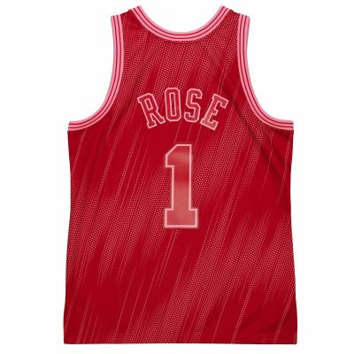 2. Mitchell & Ness NBA-Trikot Swingman Monochrome Chicago Bulls Derrick Rose - TFSM1280-CBU08DRSRED1