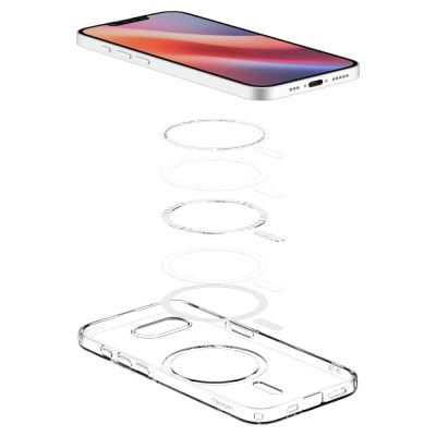8. Spigen Liquid Crystal Mag MagSafe Hülle für iPhone 16e / 17e – Transparent