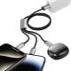 6. Tech-Protect UltraBoost 3in1 USB-A – Lightning /USB-C/Micro-USB 3,5A Kabel 1 m – Grau