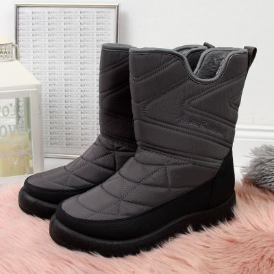 4. NEWS W EVE309B wasserdichte Schneestiefel grau 