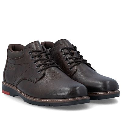 4. Braune Herren-Ankle-Boots aus Leder, gefüttert, Rieker 10507-25