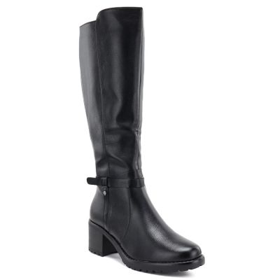 Damenstiefel mit Absatz, schwarz Potocki SZ12829