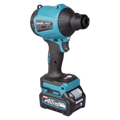5. Makita AS001GZ Akku-Laubbläser, Schwarz/Blau, 40 V