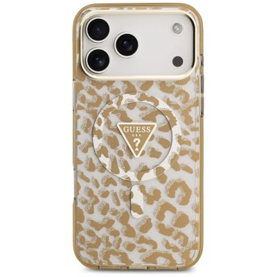 3. Guess Leopard Glitter MagSafe Hülle für iPhone 17 Pro Max - Braun
