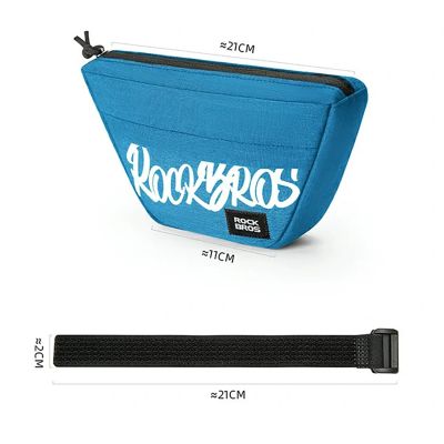 2. Rockbros G011 Flash Journey trapezförmige Lenkertasche 0,7 l - blau
