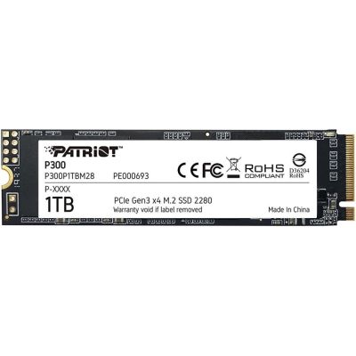 9. Patriot Viper P300 M.2 PCI-Ex4 NVMe 1TB SSD