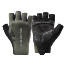 Rockbros Fahrradhandschuhe Frühling/Sommer/Herbst, kurze Finger, Größe: S - Grün