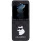 2. Karl Lagerfeld Saffiano Monogram Choupette Pin Hülle für Samsung Galaxy Z Flip 5 – Schwarz