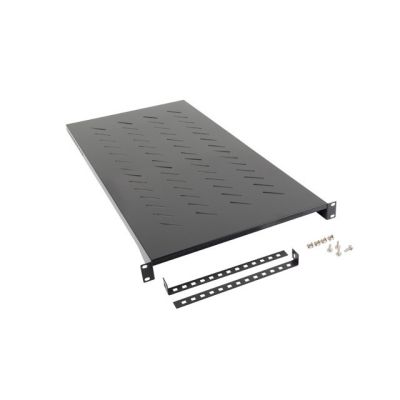 LANBERG 19" Schrankregal 1200MM SCHWARZ (1U/483X910MM TRAGFÄHIGKEIT BIS ZU 25KG, 4-PUNKT-MONTAGE)