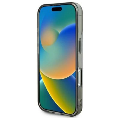 5. Guess IML Herzhülle für iPhone 16 Plus – Schwarz