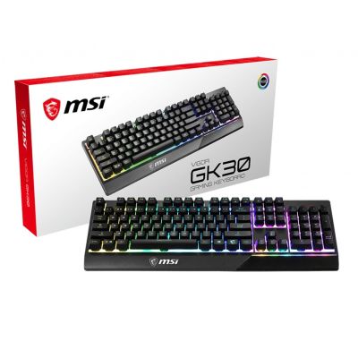 MSI Vigor GK30 Gaming-Tastatur USB QWERTZ Deutsch Schwarz