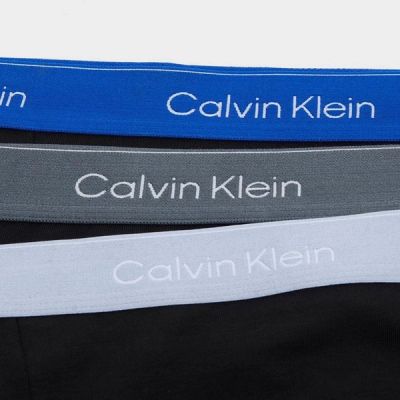 4. Calvin Klein Herren-Boxershorts Relaxed, 3er-Pack, modisch, aus Baumwolle, schwarz/blau