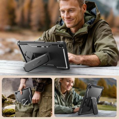 2. Tech-Protect Kevlar Pro Hülle für Samsung Galaxy Tab A9+ / A11+ - Schwarz