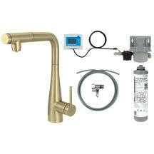 Küchenarmatur mit Wasserfiltersystem und Ausziehbrause