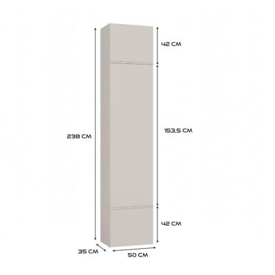 5. Kleiderschrank HAGA IV 3SZ1W Kaschmir