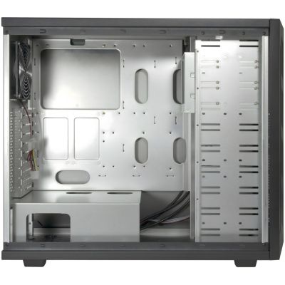 5. Inter-Tech 88887382 Computergehäuse mit Sicherheitsvorrichtungen und Halterungen, Micro-Tower, Schwarz