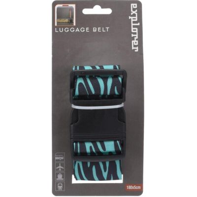 Universeller Sicherheitsgurt für Koffer 180x5cm Proworld Zebrablau