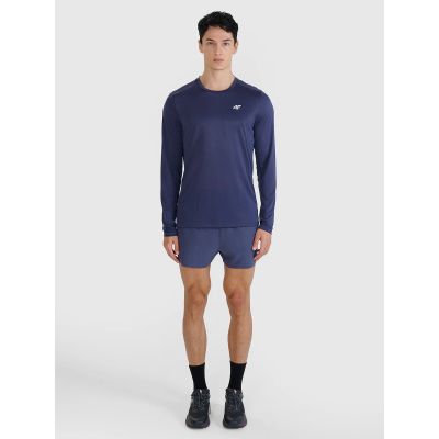 7. Schnelltrocknendes Herren-Laufshirt mit langen Ärmeln 4F 4FWSS25TFLOM326-22S