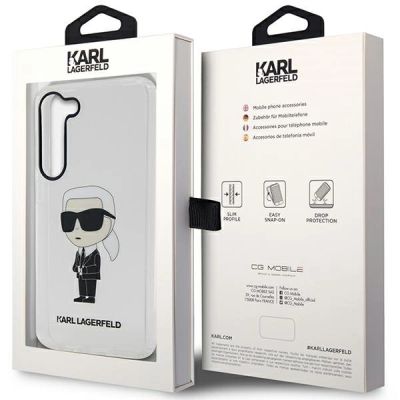 8. Karl Lagerfeld KLHCS23MHNIKTCT S23+ S916 transparenter Hartschalenkoffer Ikonik Karl Lagerfeld