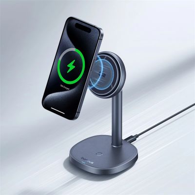 9. Baseus Orbit 2 Pro MagSafe Qi2 20W 2 in 1 Induktives Ladegerät mit Kühlung - Grau