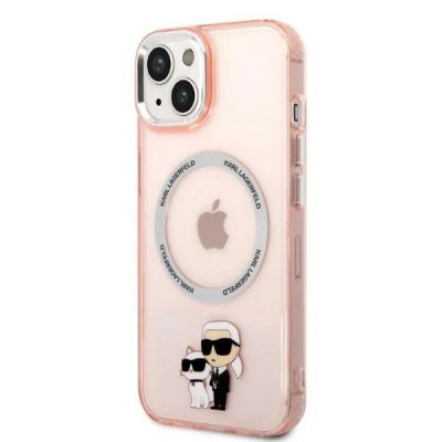 2. Karl Lagerfeld KLHMP14MHNKCIP iPhone 14 Plus 6.7" Hardcase pink/pink Iconic Karl&Choupette Magsafe