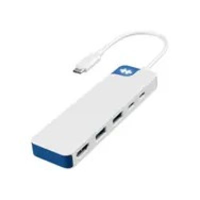 2. HYPER HD4101BUGL USB Typ-C Dockingstation Blau, Weiß
