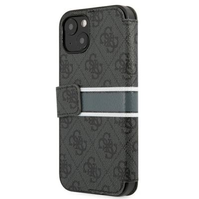 4. Guess GUBKP13S4GDGR iPhone 13 mini 5.4" grau/graues Buch 4G Stripe