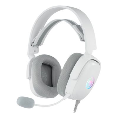 GAMIAC HS71 Kabelgebundenes Gaming-Headset mit Kopfbügel, USB Typ-C, Weiß
