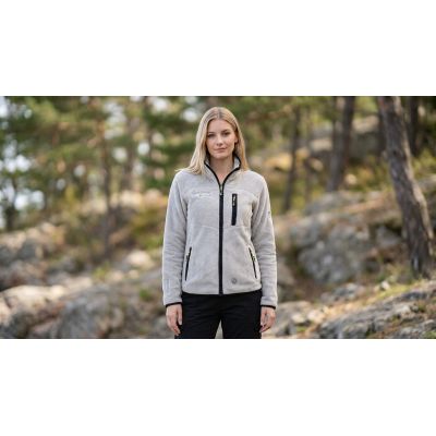 6. Damen-Fleecejacke Geographical Norway TAMOUREUSE LGREY DB LADY 047-1 (WZ8036F/GN-LIGHT GREY)