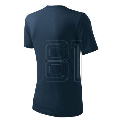 4. Malfini Classic New M MLI-13202 marineblaues T-Shirt
