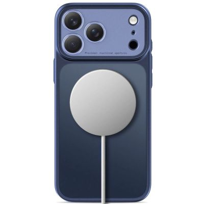 4. Tech-Protect MagPrime MagSafe CC Hülle für iPhone 18 Pro / 17 Pro – Matt Marineblau