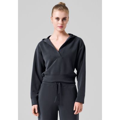 2. CASALL Peachy V-Ausschnitt Hoodie Schwarz