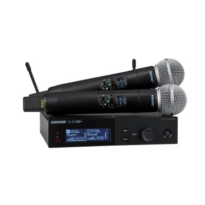 Shure SLXD24D+E/58-G65 - Drahtloses Dualsystem mit SM58-Kapseln