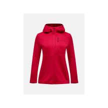 Bluza PEAK PERFORMANCE W Trail Polartec Zip Hood bordowy