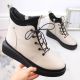 12. Filippo W PAW482 beige isolierte Plateaustiefeletten aus Leder