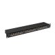 10. LANBERG Patchpanel, 24 Ports, 1 HE, 19" CAT.6A FTP, Schwarz, PPSA-1024-B