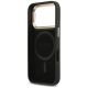 7. Guess 4G PU Dreieck-Logo & Standkamera Magsafe Hülle für iPhone 17 Pro - Schwarz