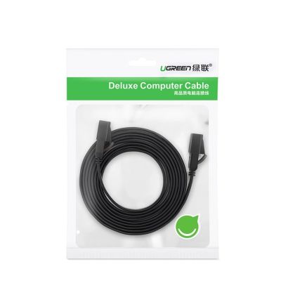 5. Ugreen Internet Netzwerkkabel Ethernet Patchkabel RJ45 Cat 7 STP LAN 10 Gbps 10m Schwarz (NW106 11265)