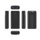 6. GEMBIRD Powerbank 20000mAh, 20W Schnellladung, LCD-Display, integrierte Kabel, Schwarz