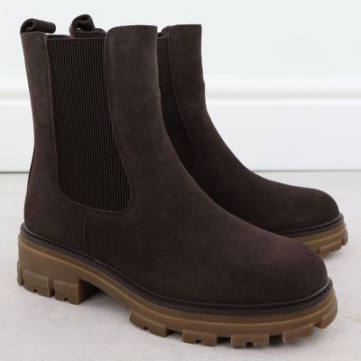 3. Damen-Lederstiefeletten als Chelsea Boots in Schokoladenbraun Sergio Leone TR25733-S