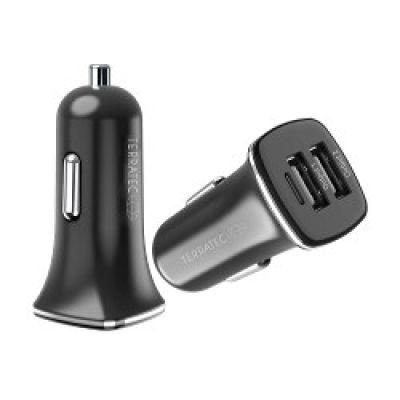 2. Terratec ChargeAir Auto-Smartphone-Zigarettenanzünder, schwarz, Schnellladefunktion, automatisch