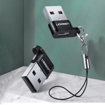 2. Ugreen US280 50568 USB-C 3.1 (weiblich) / USB-A 2.0 (männlich) Adapter – schwarz