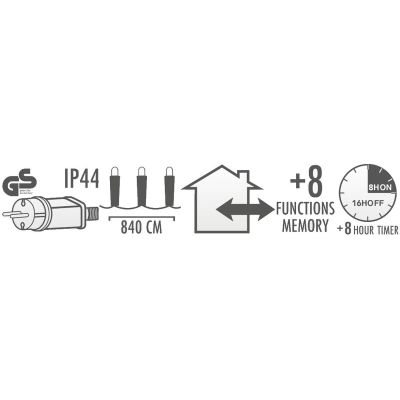 15. WEIHNACHTSBAUMBELEUCHTUNG LICHTERKETTE 1152 LED TIMER KALT- UND WARMWЕIß