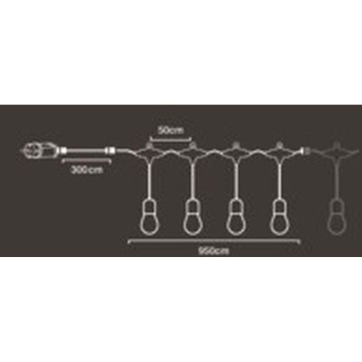 7. Gartengirlande Partybeleuchtung 20 LED