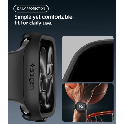 7. Spigen Thin Fit Hülle für Apple Watch 42 mm – Schwarz