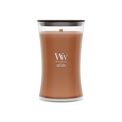 Große Kerze „Strahlender Bernstein“ von Woodwick
