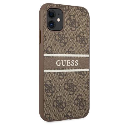 4. Guess 4G Stripe Case für iPhone 11 / Xr 6.1" - Braun