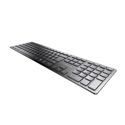 2. CHERRY KW 9100 SLIM Universal-Tastatur, kabellos mit Funk und Bluetooth, QWERTZ-Tastatur, Deutsch, Schwarz
