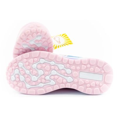 9. Leomil Stitch Kindersportschuhe, leichte Sneaker mit Klettverschluss und LED-Beleuchtung